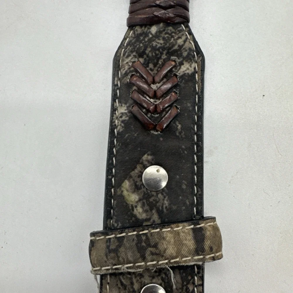 Nocona Western‎ Boys Belt Leather  Brown Camo N44190222 Size 20